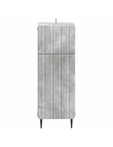 Mobiletto da Bagno ZWOLLE Grigio Cemento 30 x 31 x 79,5 cm