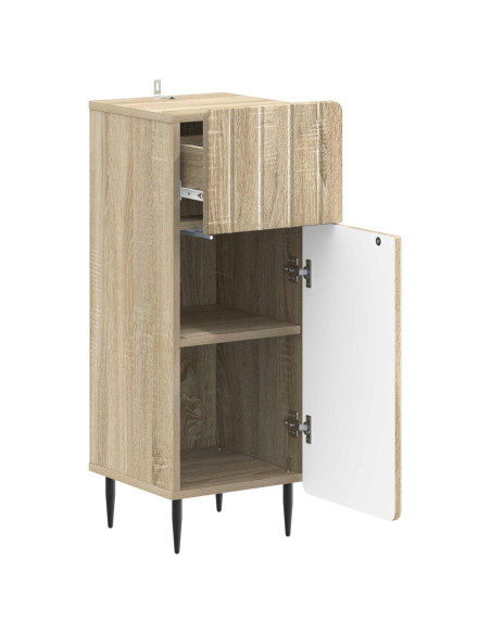 Mobiletto da Bagno ZWOLLE Rovere Sonoma 30 x 31 x 79,5 cm