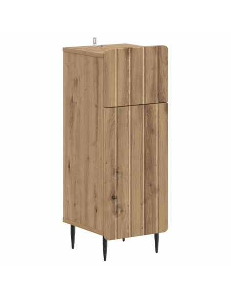 Mobiletto da Bagno ZWOLLE Rovere Artigianale 30 x 31 x 79,5 cm