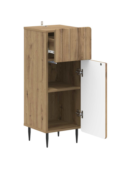 Mobiletto da Bagno ZWOLLE Rovere Artigianale 30 x 31 x 79,5 cm
