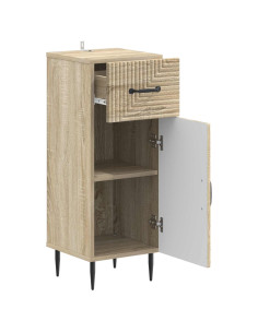 Mobiletto da Bagno HAARLEM Rovere Sonoma 30 x 31 x 80 cm 2