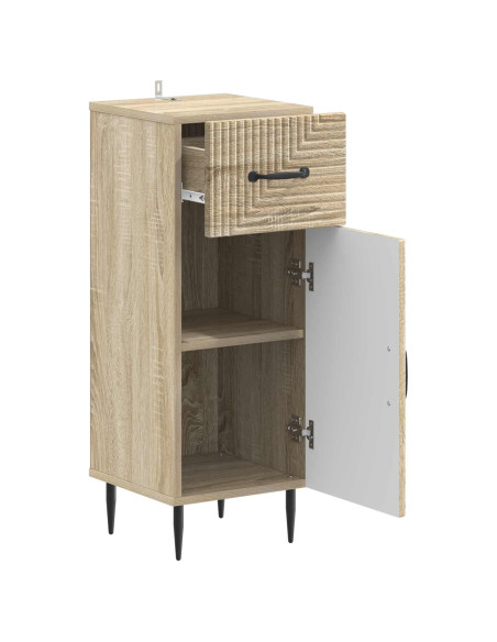 Mobiletto da Bagno HAARLEM Rovere Sonoma 30 x 31 x 80 cm