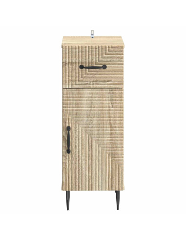 Mobiletto da Bagno HAARLEM Rovere Sonoma 30 x 31 x 80 cm