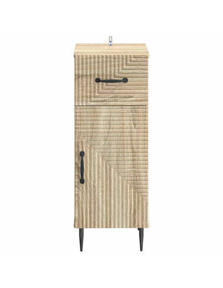 Mobiletto da Bagno HAARLEM Rovere Sonoma 30 x 31 x 80 cm