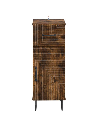 Mobiletto da Bagno HAARLEM Rovere Fumo 30 x 31 x 80 cm