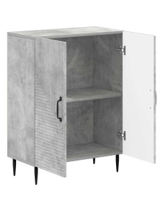 Mobiletto da Bagno HAARLEM Grigio Cemento 59,5 x 31 x 80 cm 2