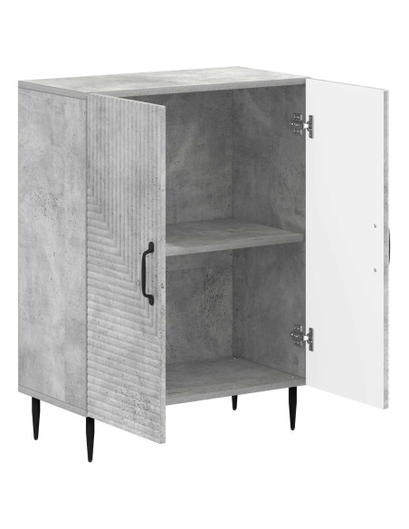 Mobiletto da Bagno HAARLEM Grigio Cemento 59,5 x 31 x 80 cm
