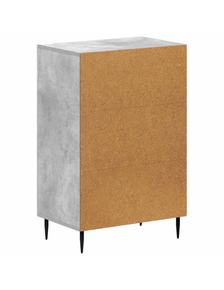 Mobiletto da Bagno HAARLEM Grigio Cemento 59,5 x 31 x 80 cm