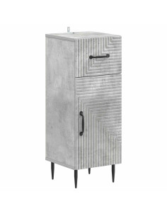 Mobiletto da Bagno HAARLEM Grigio Cemento 30 x 31 x 80 cm