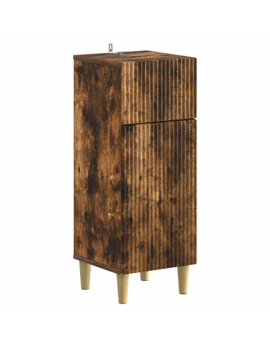 Mobiletto da Bagno ARNHEM Rovere Fumo 30 x 31 x 80 cm