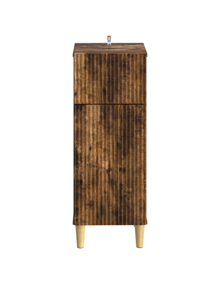 Mobiletto da Bagno ARNHEM Rovere Fumo 30 x 31 x 80 cm