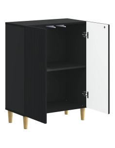 Mobiletto da Bagno ARNHEM Nero 59,5 x 31 x 80 cm 2