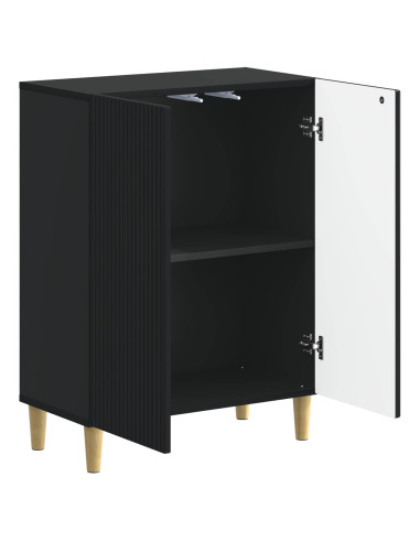 Mobiletto da Bagno ARNHEM Nero 59,5 x 31 x 80 cm