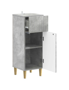 Mobiletto da Bagno ARNHEM Grigio Cemento 30 x 31 x 80 cm 2