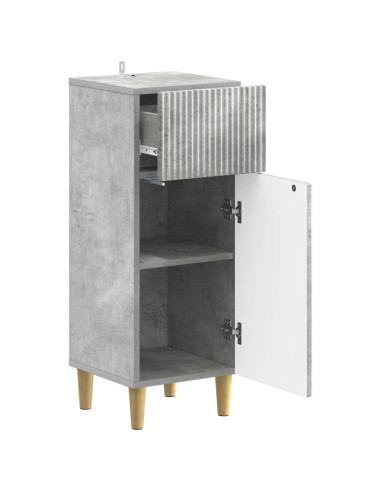 Mobiletto da Bagno ARNHEM Grigio Cemento 30 x 31 x 80 cm
