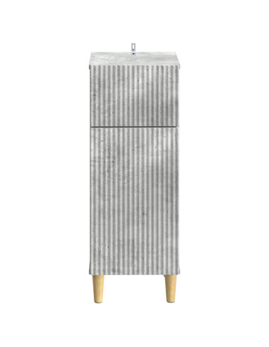 Mobiletto da Bagno ARNHEM Grigio Cemento 30 x 31 x 80 cm
