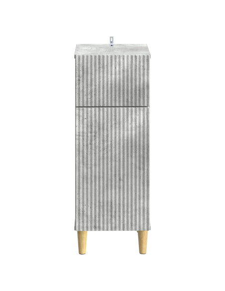 Mobiletto da Bagno ARNHEM Grigio Cemento 30 x 31 x 80 cm