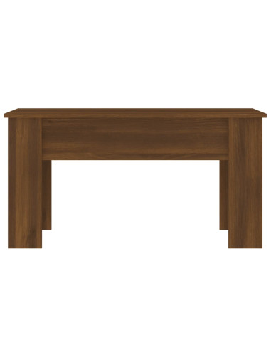 Tavolino Salotto Rovere Marrone 101x49x52 cm Legno Multistrato