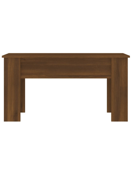 Tavolino Salotto Rovere Marrone 101x49x52 cm Legno Multistrato