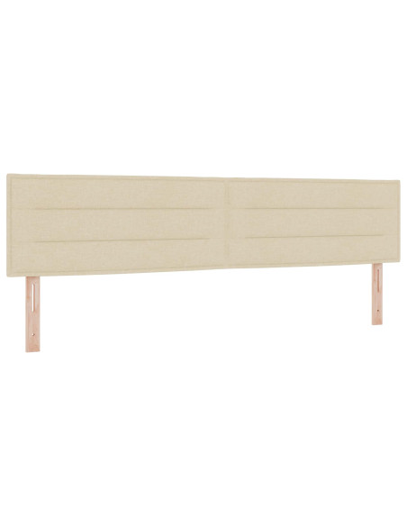 Letto con contenitore LED e materasso Crema 200 x 200 cm