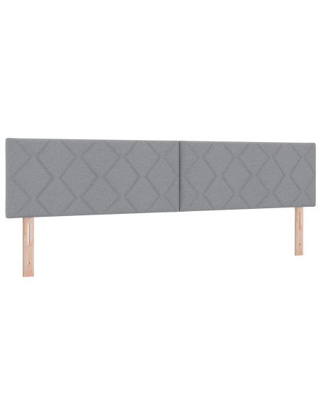 Letto con contenitore LED e materasso Grigio Chiaro