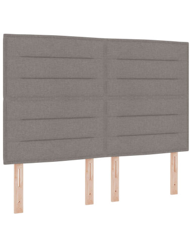 Letto con contenitore LED e materasso Tortora 140 x 200 cm