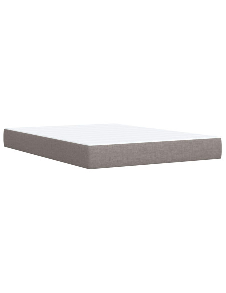 Letto con contenitore LED e materasso Tortora 140 x 200 cm
