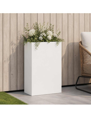 Vaso da giardino Bianco 40 x 20 x 75 cm