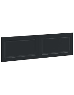 Testiera da Muro UTRECHT Nero Legno ingegnerizzato