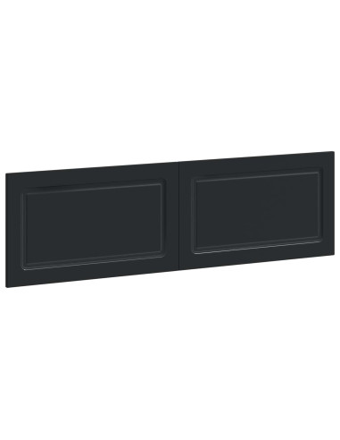Testiera da Muro UTRECHT Nero Legno ingegnerizzato