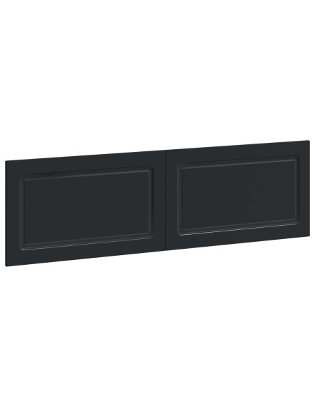 Testiera da Muro UTRECHT Nero Legno ingegnerizzato