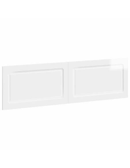 Testiera da Muro UTRECHT Bianco Lucido Legno ingegnerizzato
