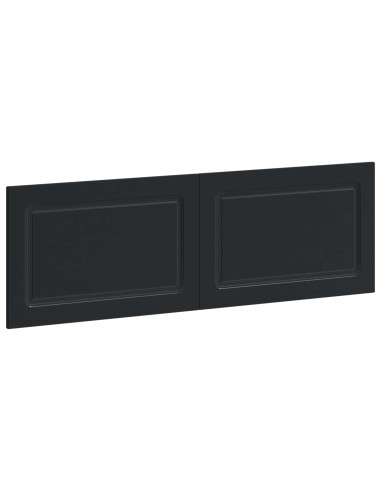 Testiera da Muro UTRECHT Nero Legno ingegnerizzato
