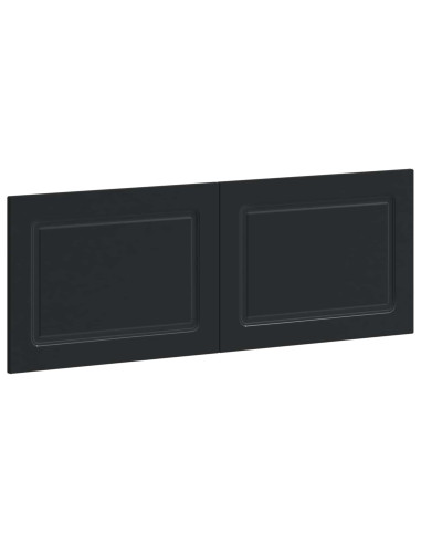 Testiera da Muro UTRECHT Nero Legno ingegnerizzato