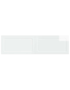 Testiera da Muro UTRECHT Bianco Lucido Legno ingegnerizzato 2