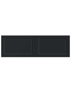 Testiera da Muro UTRECHT Nero Legno ingegnerizzato 2