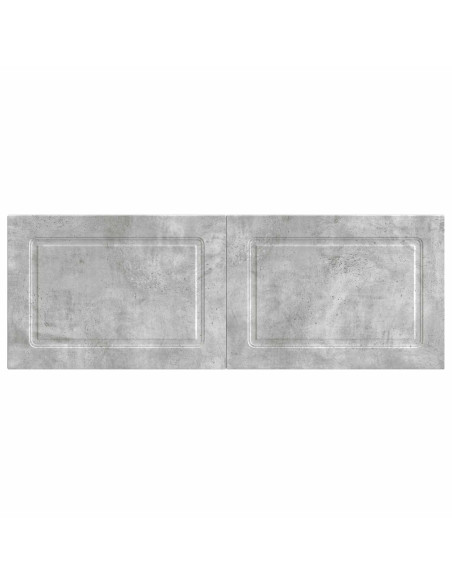 Testiera da Muro UTRECHT Grigio Cemento Legno ingegnerizzato