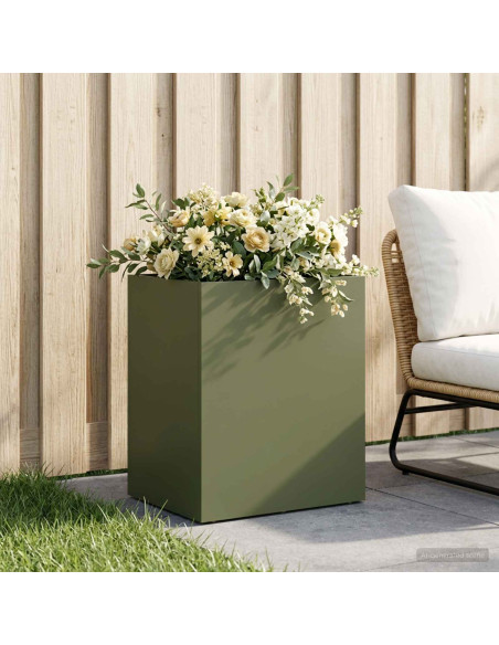 Vaso da giardino Verde Oliva 40 x 30 x 50 cm