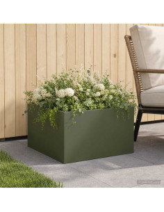 Vaso da giardino Verde Oliva 40 x 40 x 30 cm