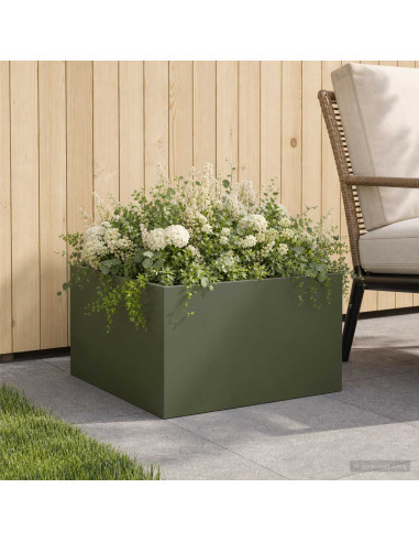 Vaso da giardino Verde Oliva 40 x 40 x 30 cm