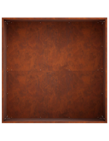 Vaso da giardino Ruggine 60 x 60 x 30 cm Acciaio Corten