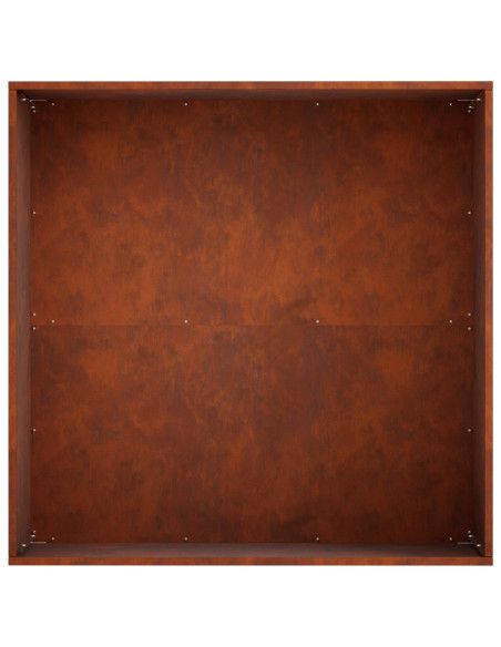 Vaso da giardino Ruggine 60 x 60 x 30 cm Acciaio Corten