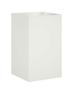 Vaso da giardino Bianco 40 x 40 x 50 cm 2