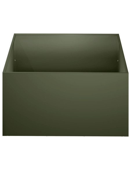 Vaso da giardino Verde Oliva 40 x 40 x 30 cm
