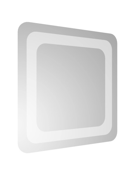 Specchio da bagno LED Trasparente 30 x 30 cm vetro temperato