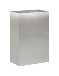 Vaso da giardino Argento 50 x 30 x 75 cm Acciaio Inox 2