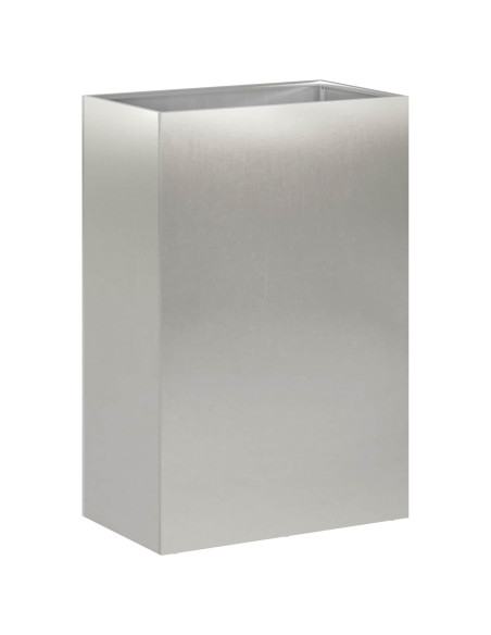 Vaso da giardino Argento 50 x 30 x 75 cm Acciaio Inox