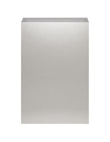 Vaso da giardino Argento 50 x 30 x 75 cm Acciaio Inox