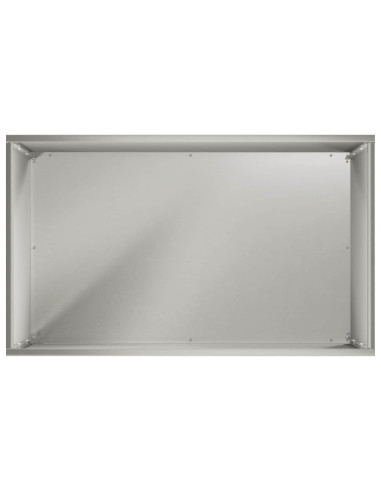 Vaso da giardino Argento 50 x 30 x 75 cm Acciaio Inox