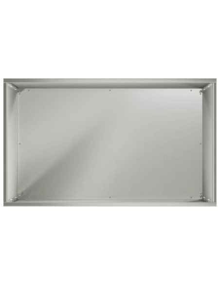Vaso da giardino Argento 50 x 30 x 75 cm Acciaio Inox